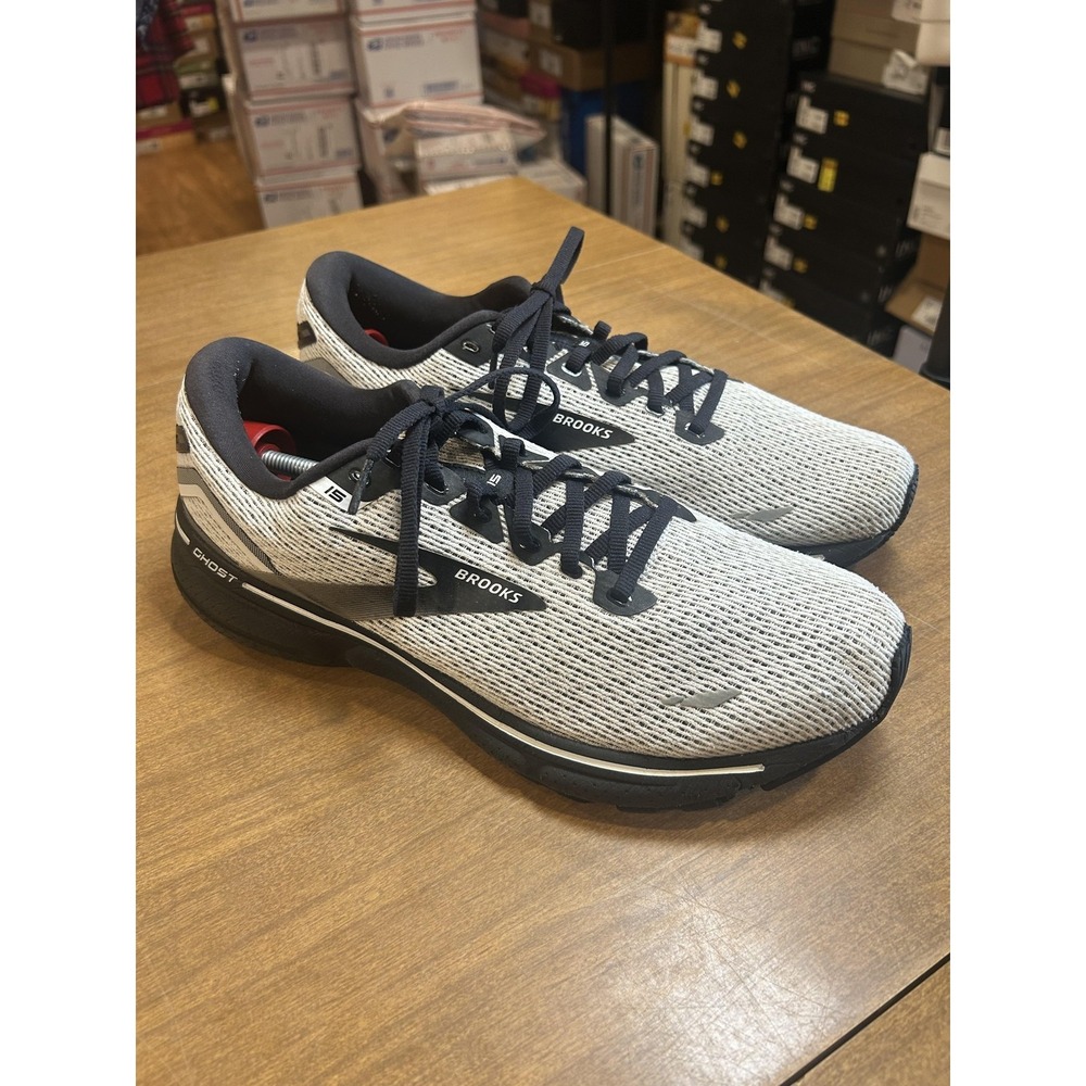 Brooks Ghost 15 Shoes Mens Size 11.5 Gray Running Cushion 1103931D121 Sneakers